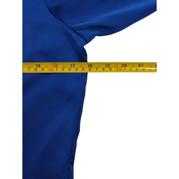 Maison DAmelie Blue Long Sleeve Button-Up Tie-Front Womens Shirt XS, NWT. - Picture 6 of 9